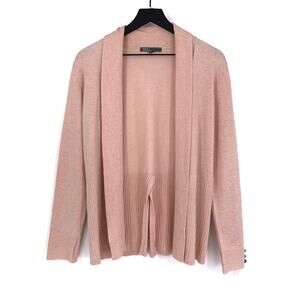 89TH & MADISON Knit Cardigan Pale Pink M